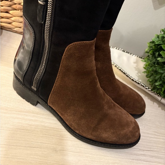 Via Spiga Shoes - Via Spiga Black and Brown Heeled Boots